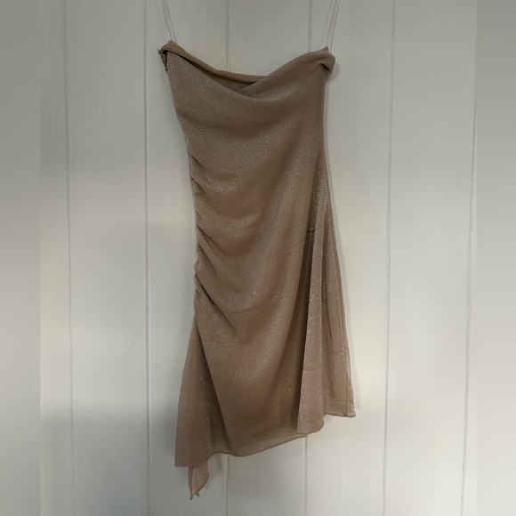 Princess Polly Donelli Mini Dress in Champagne - Picture 3 of 4